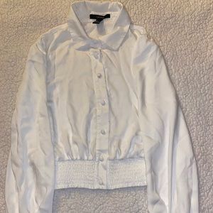 Forever 21 blouse white vintage button up